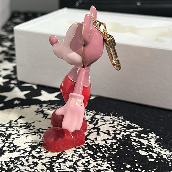 Baublebar x Disney Mickey Mouse Multi-Color Red / Pink /Gold Trim Bag Charm - Picture 3 of 9